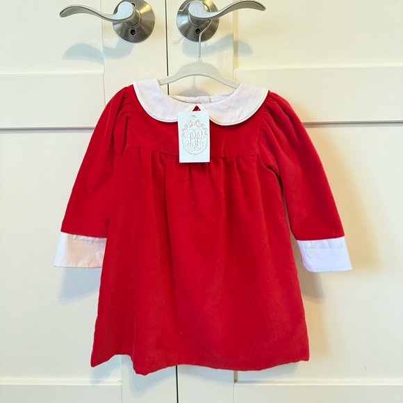 ✨BNWT!✨ The Beaufort Bonnet Company Red Velvet Patsy Dinner Dress - 2T - Picture 4 of 6